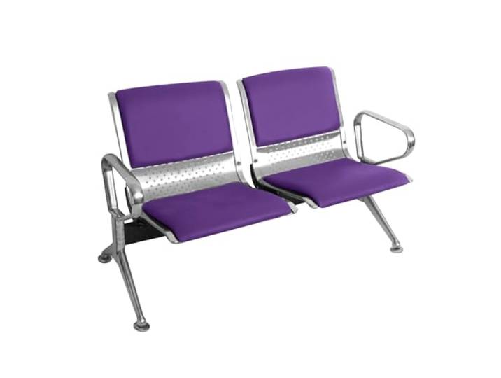iumLeap Reception Bank Sitzgruppe aus strapazierfähigem PU-Leder, 2-Sitzer mit Armlehnen und Rückenlehnen für Wartezimmer, Krankenhäuser, Büro-Lounges, öffentliche Räume