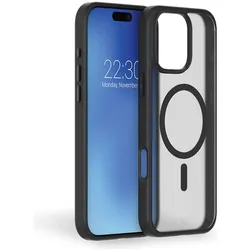 Force Case Air Frost MagSafe Case (Apple iPhone 16 Pro Max), Smartphone Hülle, Schwarz