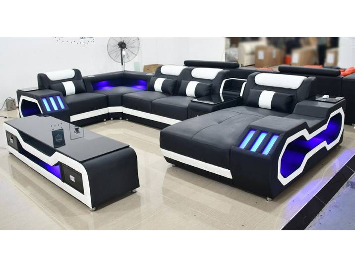 Xlmoebel Wohnlandschaft U-Form Polstersofa in modernem Design mit bequemer Polsterung, U-Form Polstersofa, Hergestellt in Europa