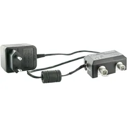 Schwaiger Zwei-Geräter Verstärker 8 dB /Silber (Verstärker), SAT Zubehör, Schwarz, Silber