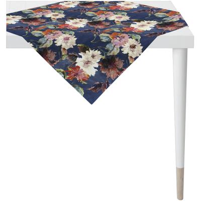 Mitteldecke APELT "5600 HERBSTZEIT, Herbstdeko, Herbst", bunt (blau, bunt), B:85cm L:85cm, Baumwolle, Tischdecken, Mitteldecke, Digitaldruck