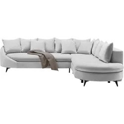 Ecksofa Axel Silberfarben