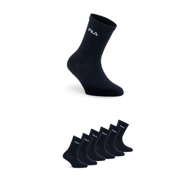 Socken FILA, Herren, Gr. 27-30, schwarz, Baumwollmischung, Socken Socken, breites Rippenbündchen, Cotton-Mix, Unisex