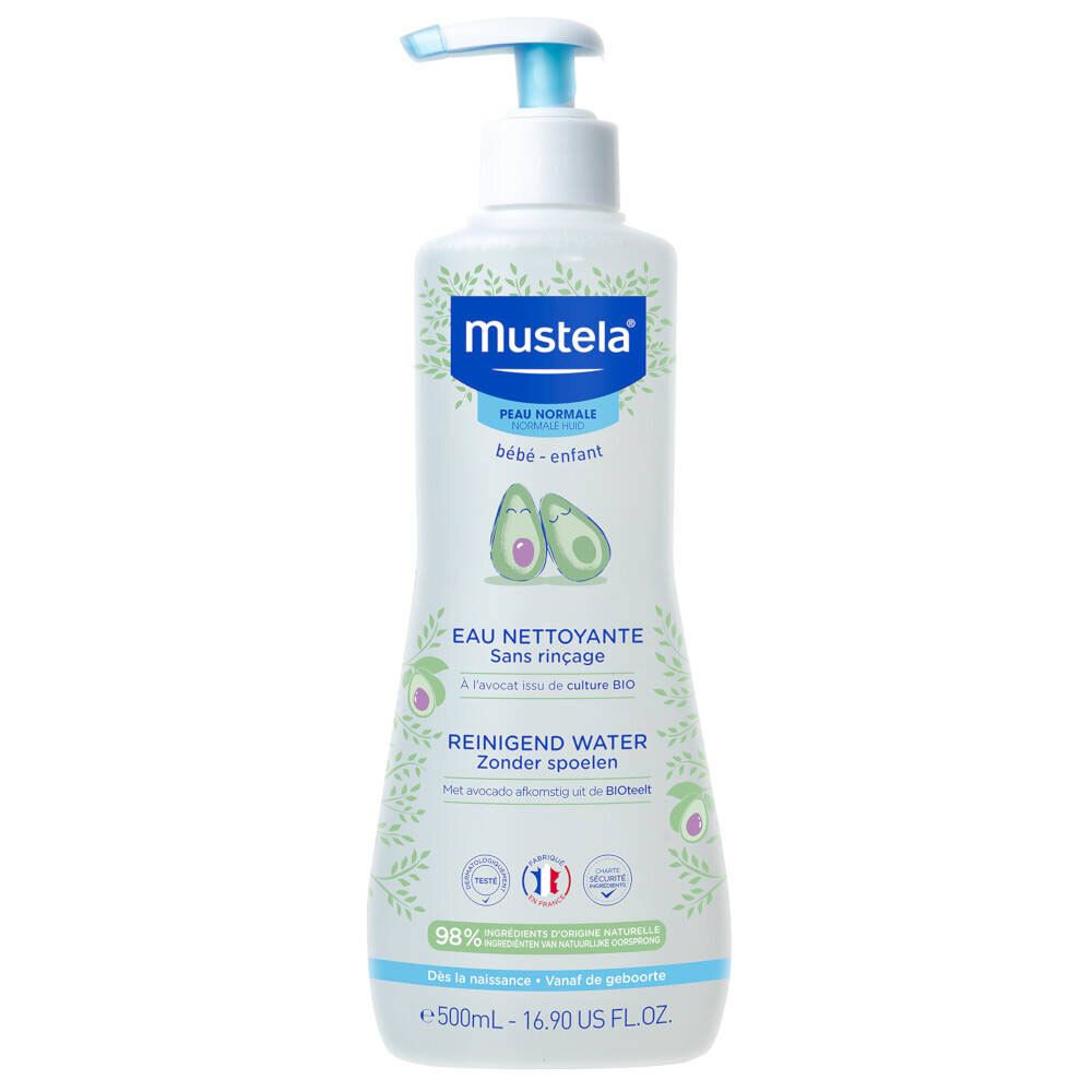 Mustela Baby Reinigend Water Zonder Spoelen Normale Huid 500 ml Reinigungsmittel