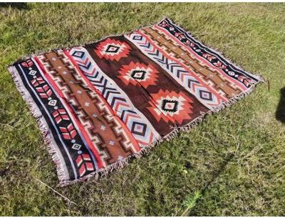 Shop Station Bohemian Throw Blanket Woven Camping Blanket & Decorative Sofa Cover b 35.43 59.06 In