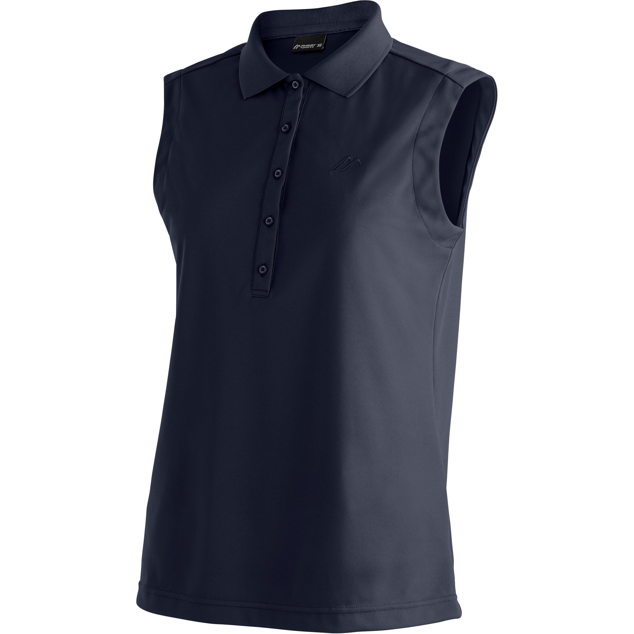 Maier Sports Ulrike Polo Damen Tanktops blau Größe M Trekking Schnell trocknend
