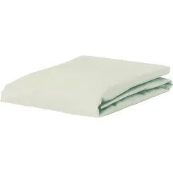 Premium Percale Topper Bettlaken mit Gummizug 90 x 210 cm cremefarbig