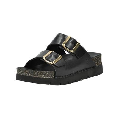 Pantolette ROHDE "Rohde Pantoletten Leder", Damen, Gr. 40, Leder, schwarz, Schuhe Pantolette