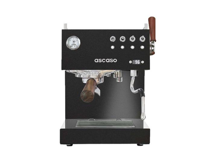 ascaso STEEL DUO PLUS Espressomaschine Schwarz & Holz