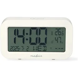 Nedis, Wecker, Digital-Schreibtisch-Wecker LCD Backlight Snooze-Funktion Datumsanzeige Timerfunktio