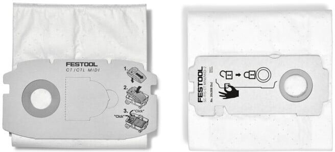 Set Festool Filtersack SC FIS-CT MIDI+ SC-FIS-CT MINI/MIDI-2/5/CT15