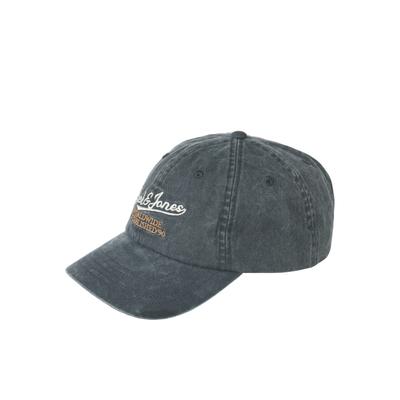 Baseball Cap JACK & JONES "JACSOFT BASE PABLO CAP SN", Herren, grau (schwarz navy), Web, Baumwolle, bedruckt, Caps