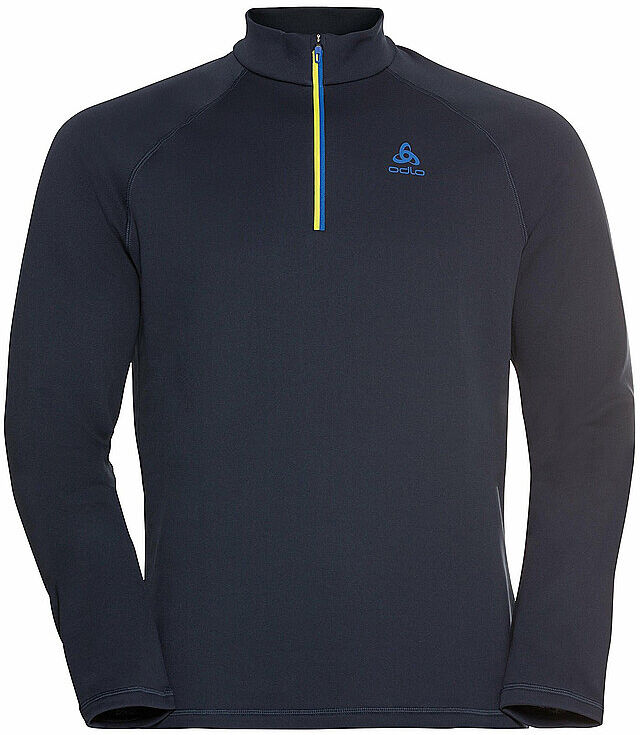ODLO Herren Unterzieh Zipshirt Besso Mid Layer dunkelblau   S M