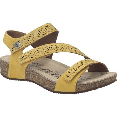 Sandale JOSEF SEIBEL "Tonga 78, amber", Damen, Gr. 36, gelb (amber), Obermaterial: 100% Rindsleder Leather cow., Schuhe Sandale