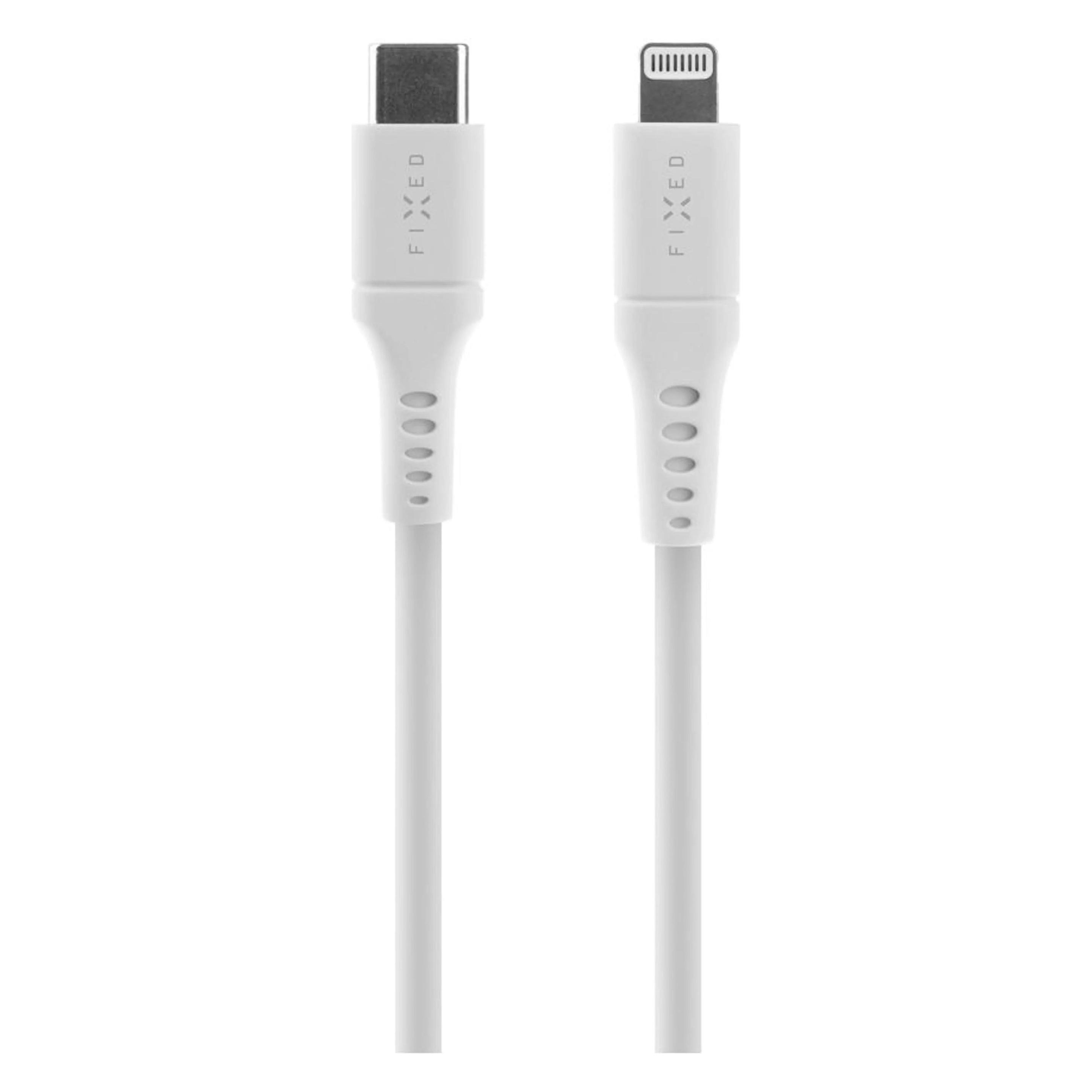 Fixed Liquid-Silicone-Kabel USB-C/Lightning (2 m, USB 2.0, 60 W) (FIXDLS-CL2-WH)