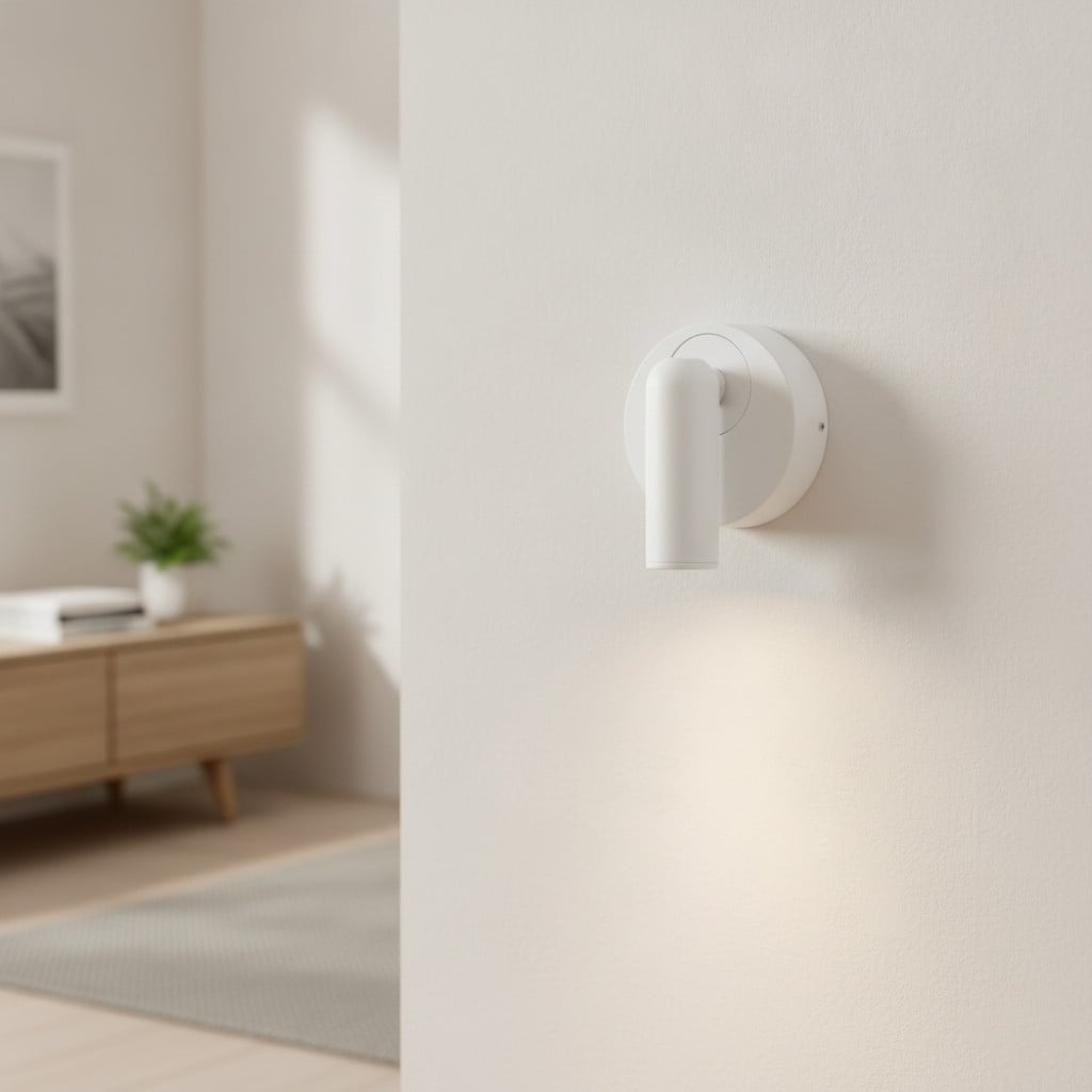 Lyora Bedlampje Pictor wit aluminium voor de slaapkamer