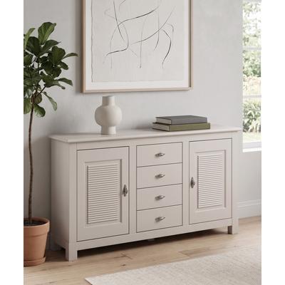 Sideboard OTTO HOME "Rauna, Kommode, Landhausstil", beige (kaschmir, bei), B:150cm H:84cm T:37cm, Massivholz, Sideboards, Sideboard, Kommode, FSC-zertifiziertes Massivholz, Breite 150 cm
