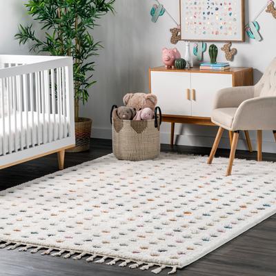 Nuloom Aurelia Dotted High-Low Kids Area Rug