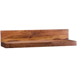 KADIMA DESIGN Wandregal MUMBAI Massiv-Holz Sheesham Holzregal 80 cm Landhaus-Stil Hänge-Regal Echt-Holz Wand-Board