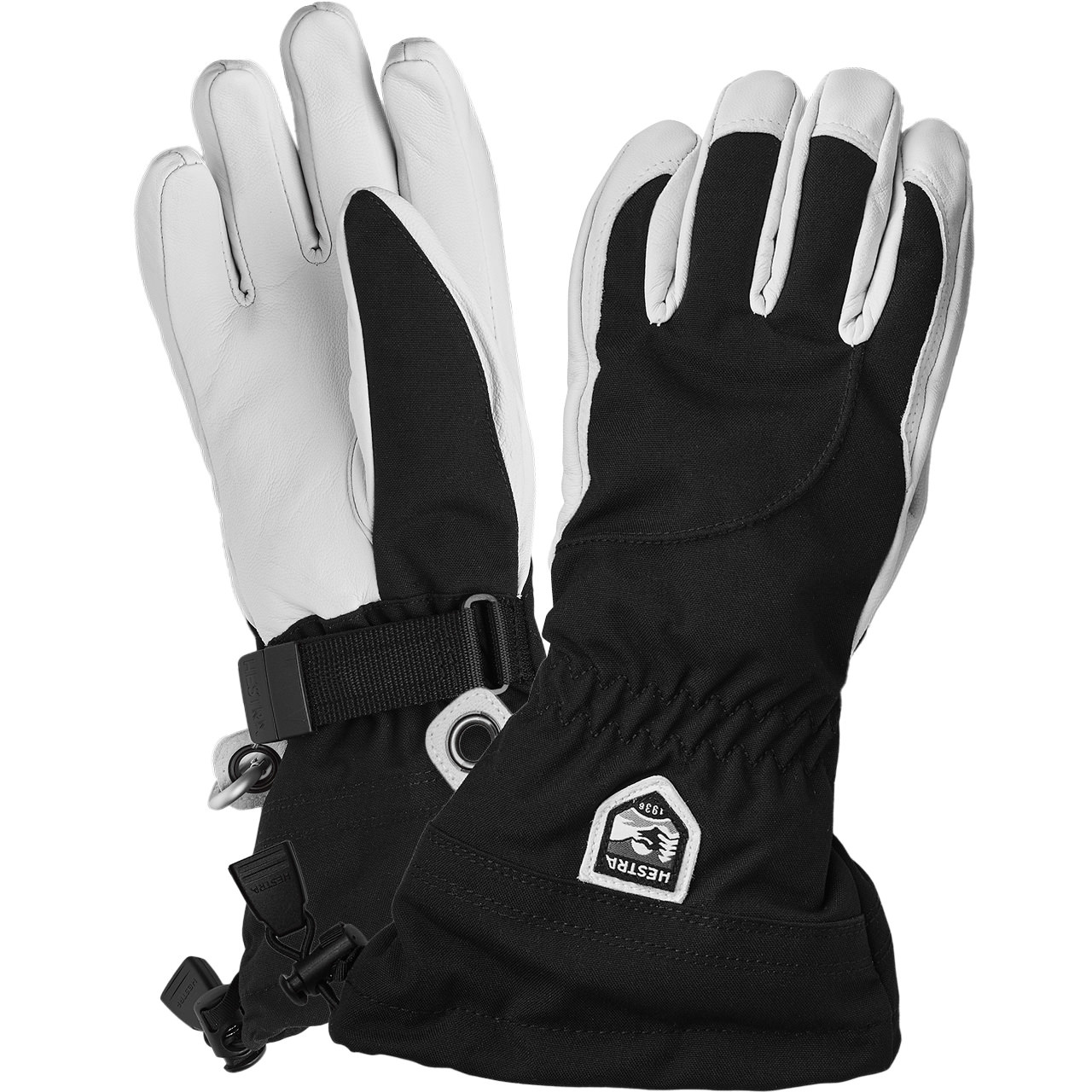 Hestra Damen Handschuh HELI SKI black/offwhite - 8,0