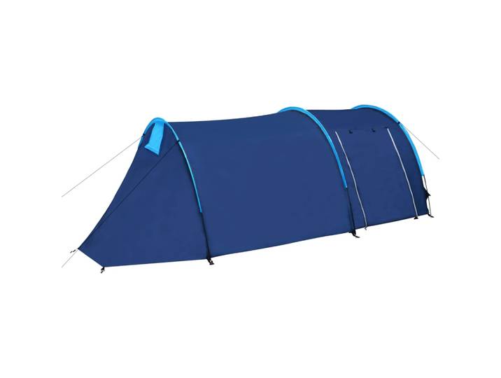 vidaXL Campingzelt 4 Personen Marineblau / Hellblau