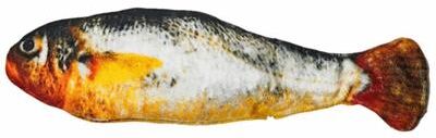 Inspired Living Motion Activated Flopping Fish Interactive Cat Toy little Yellow Fish