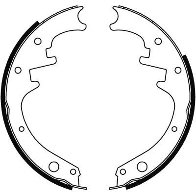 TRW Bremsbackensatz GS8412 für JEEP RENAULT