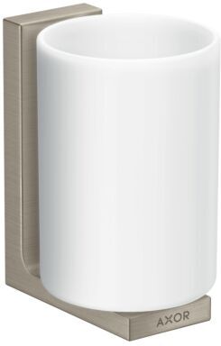 Hansgrohe Axor Zahnbecher 42604820 Glas, Wandmontage, brushed nickel