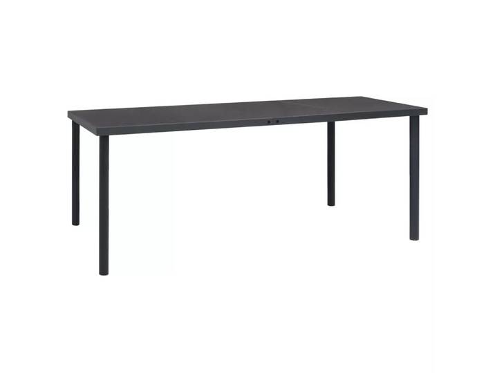 VidaXL - Gartentisch stahl, One Size, Grau