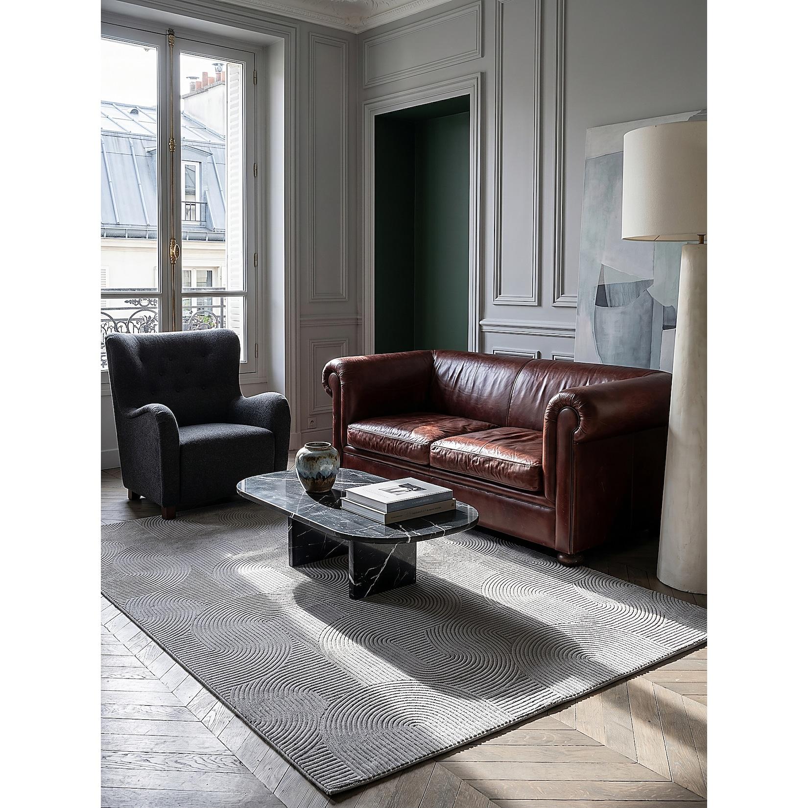 Teppich Antirutsch Grau 200x200 cm - DALAR Kadima Design