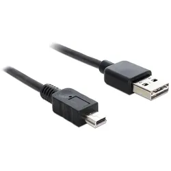 DeLOCK 5m USB 2.0 A - mini USB m/m USB Kabel USB A Mini-USB A Schwarz