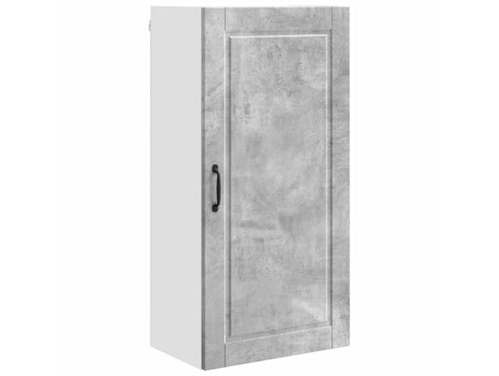 IBUQDDV Wandschrank Porto Beton Grau 50 x 31 x 100 cm Holzwerkstoff Wandmontage, geräumige Fächer, Ablagen, Holzwerkstoff, Innenbereich, Küche, modernes Design, Beton Grau