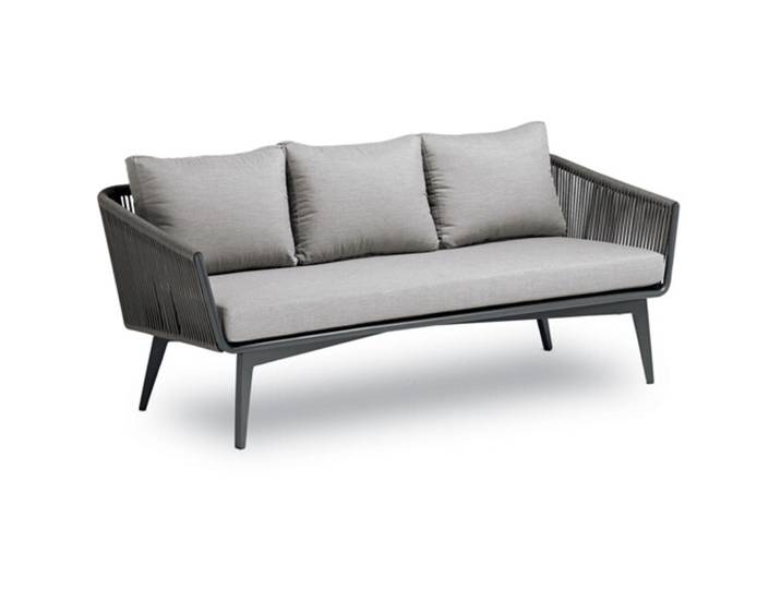 Gartenlounge Rioy Anthrazit Aluminium 3 B 179 T 80 cm
