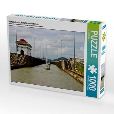 CALVENDO Puzzle Panamakanal, Miraflores-Schleuse | 1000 Teile Lege-Größe 64x48cm Foto-Puzzle für glückliche Stunden