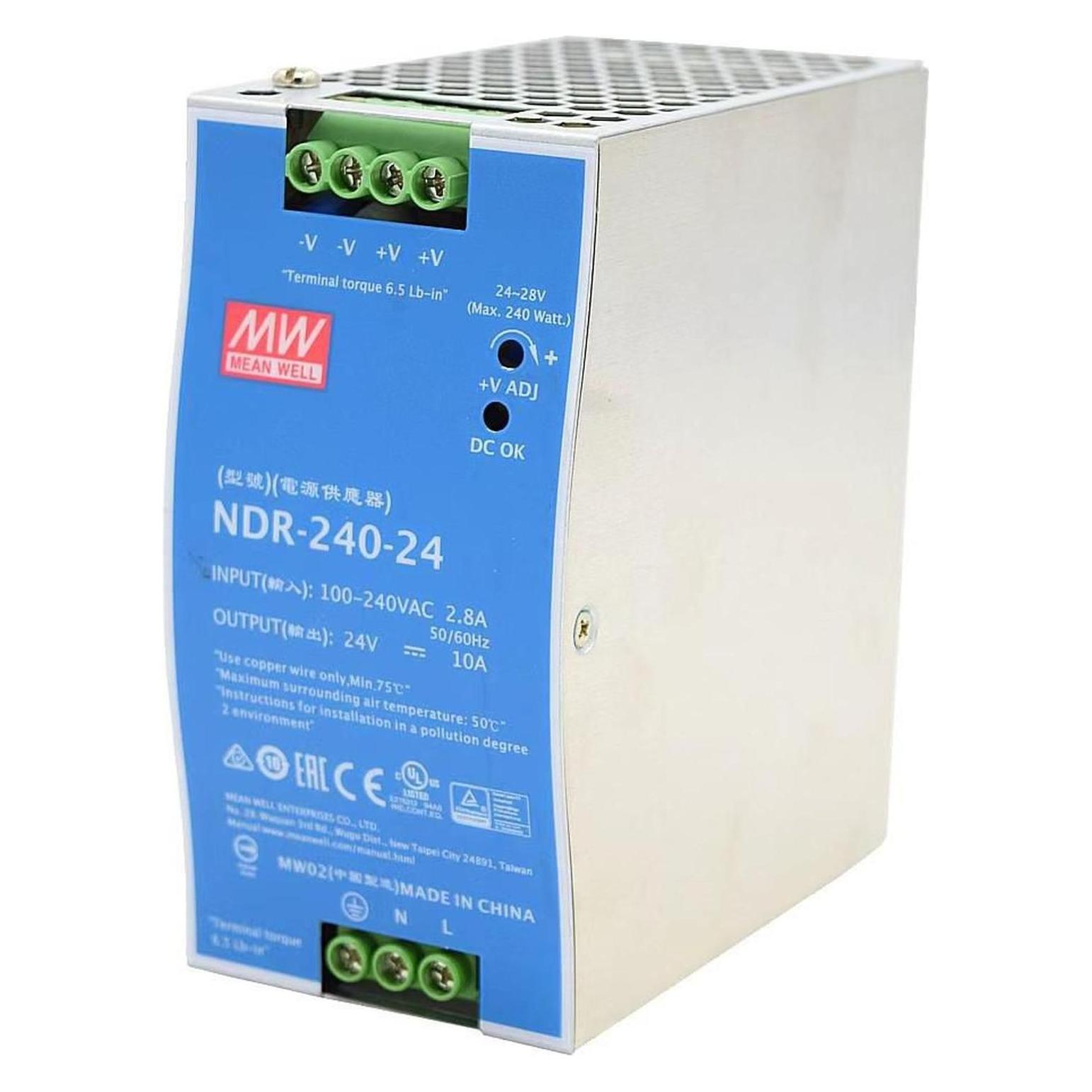 Ernitec 24V, 240W Din-Rail Power (ELECTRA-PWR-240-24)