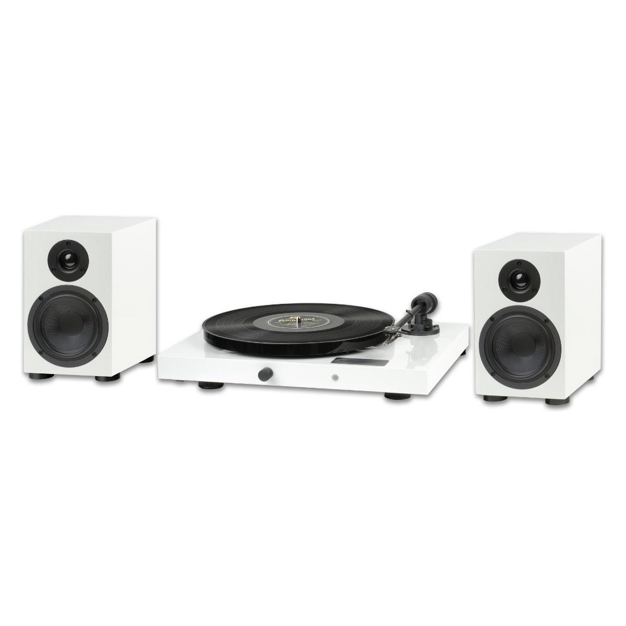 Pro-Ject Jukebox E1 + Speaker Box 5E Set - Draaitafel systeem - Wit (SET-JUKEBOX-E1-SB5E-WHITE) (9pjukee1hswh)