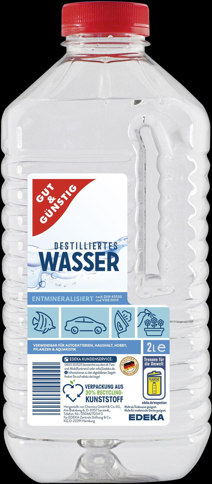 GUT&GÜNSTIG Destilliertes Wasser 2 l 2214853009