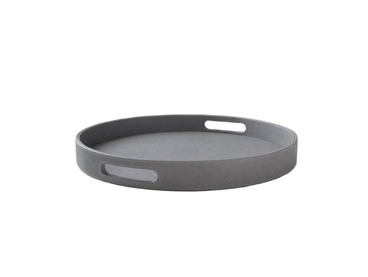 Mojoo Tablett Sting mit Griff Anthracite, lackiertes MDF-Holz