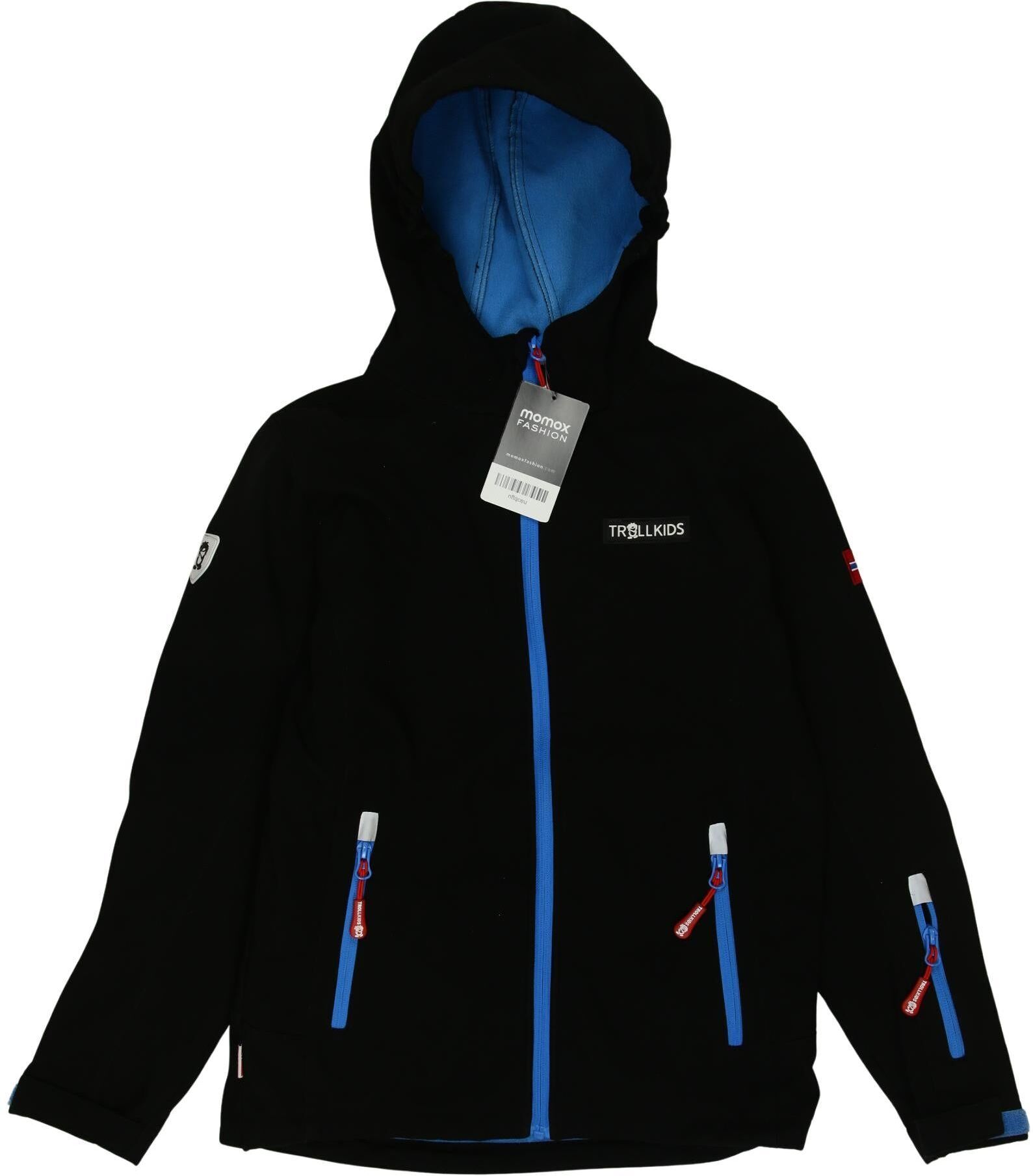 Trollkids Jungen Jacke oder Mantel, Mehrfarbig, Gr. EU 152, Synthetik / Tex / Membran - Second Hand