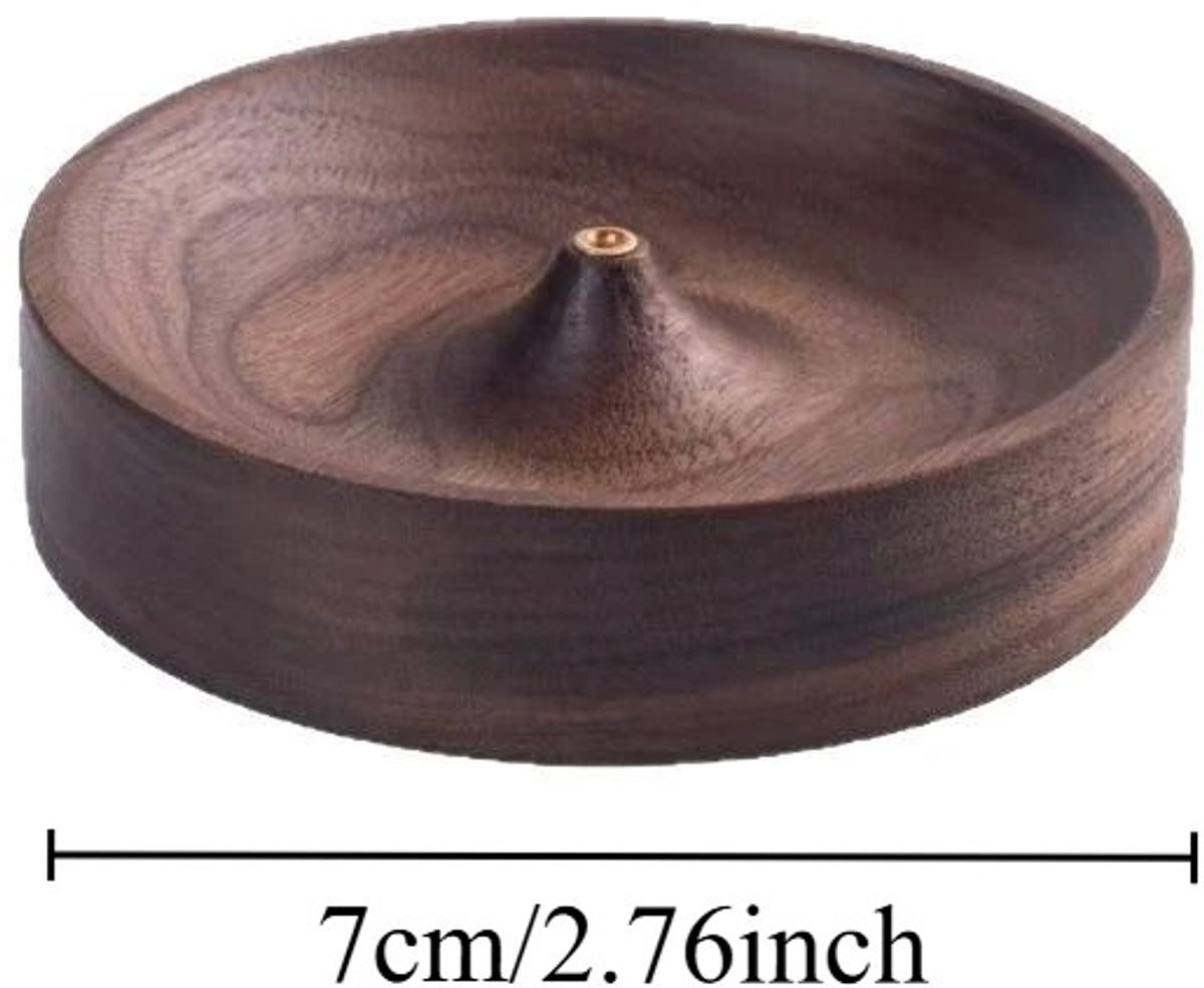 WiseGoods Premium Houten Wierookhouder voor Wierookstokjes en Kegels