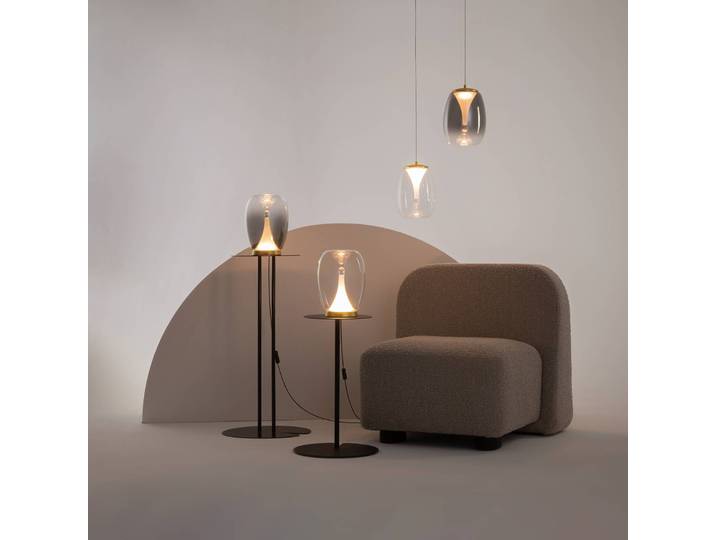 Maytoni LED Tischlampe Splash, messing / gold, für Wohn- / Esszimmer, Aluminium, Modern