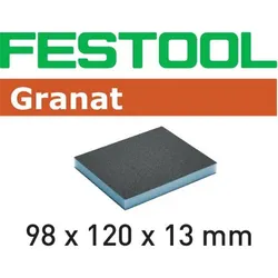 6x FESTOOL Schleifschwamm Granat 98 x120 x 13mm P120