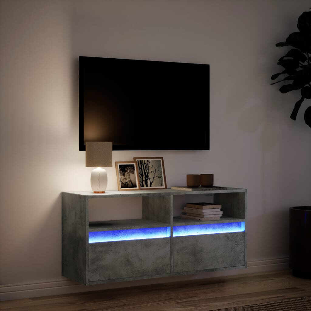 Metro Dallton TV Stand Concrete Grey 100cm