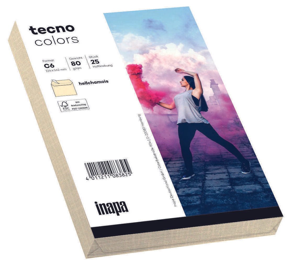 tecno Briefumschläge DIN C6 ohne Fenster haftklebend 2100081647