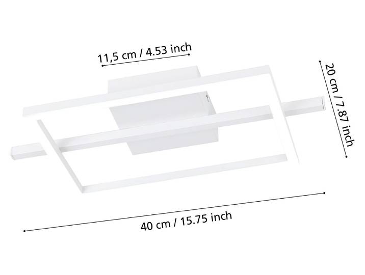 Eglo Plafonnier LED Amandolo 17W\, 1900 lm\, 2700-6500K\, CCT