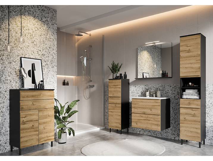 Meuble vasque Salinas 61cm Marron