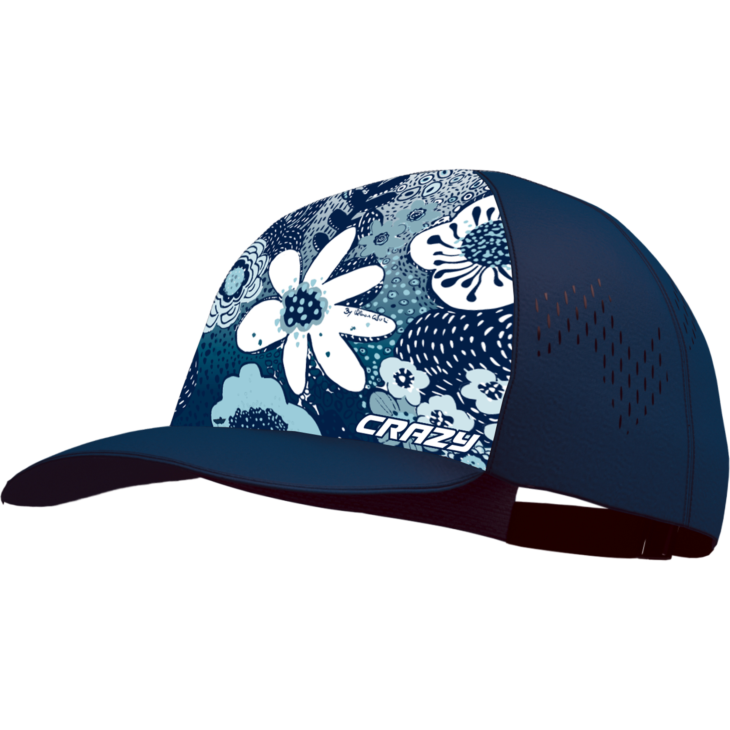 Crazy Bro Cap Basecaps blau Trekking Elastisch