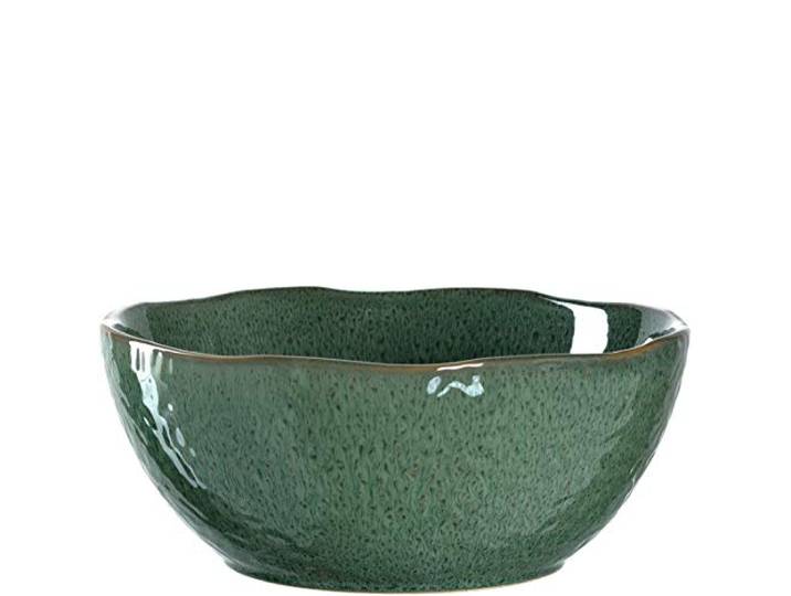 Leonardo Matera 018585 Saladier en céramique Passe au lave-vaisselle 1 bol rond en grès Vert Ø 23\,5 cm 2600 ml