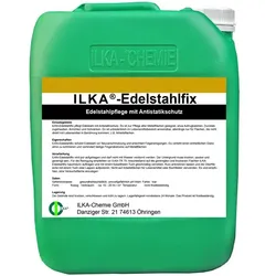 Edelstahlreiniger ILKA Edelstahlfix 20 L Edelstahlpflege mit Antistatikschutz
