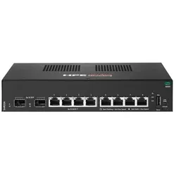 Aruba HPE ANW 6000 8G 2F Sw EU en (8 Ports), Netzwerk Switch, Schwarz
